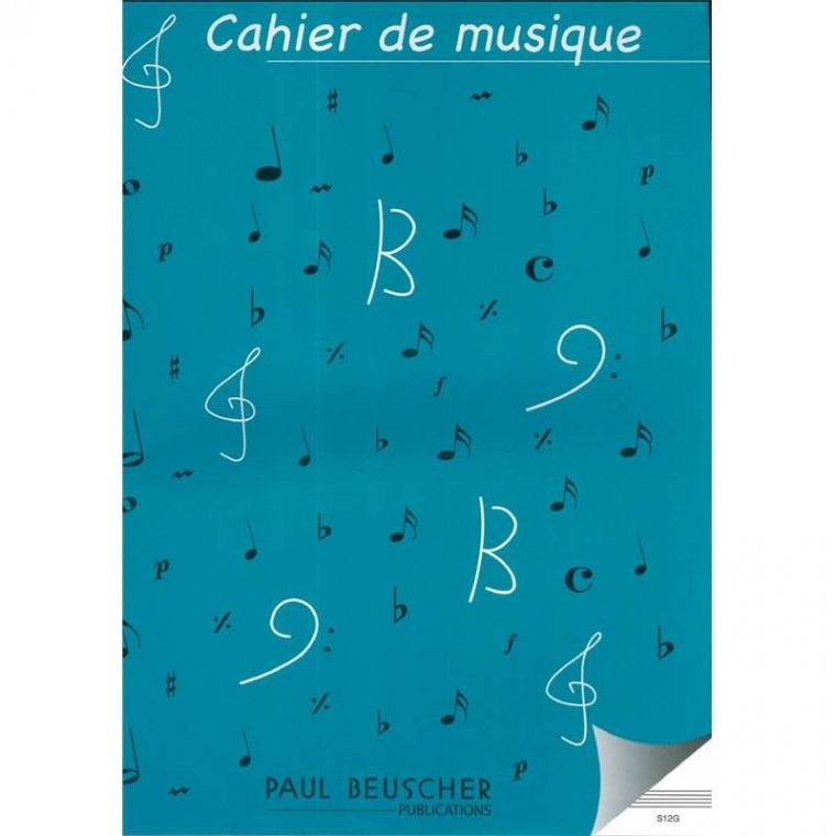 Cahier De Musique 12 Portees Hexa