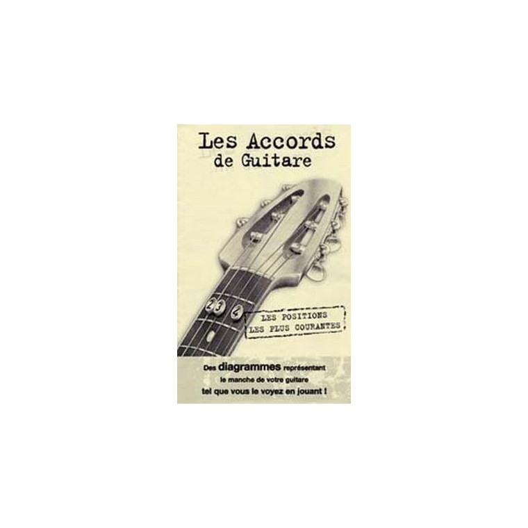 Mini dictionnaire d'accords de guitare