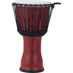 Djembe Pearl Rope Tuned Molten Scarlet 10"