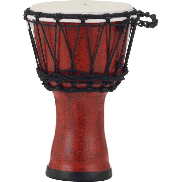 Djembe Pearl Rope Tuned Molten Scarlet 7"