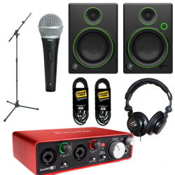 Pack Home-Studio Focusrite + Mackie + Shure