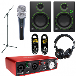 Pack Home-Studio Focusrite + Mackie + Shure Instrument