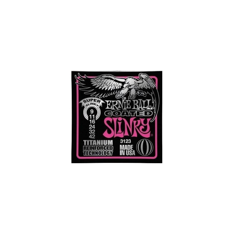 Cordes élect. Ernie Ball Super Slinky Titanium 9-42