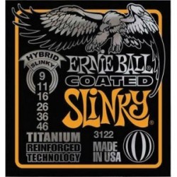 Cordes élect. Ernie Ball Slinky Hybrid Titanium 9-46