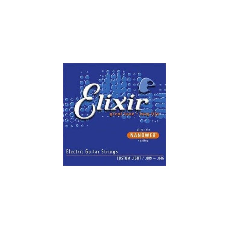 Cordes élect. Elixir Nanoweb Custom Light 9-46