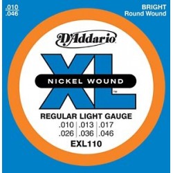 Cordes élect. D'Addario Regular Light 10-46