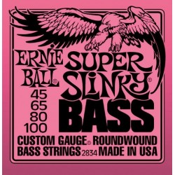 Cordes basse Ernie Ball Super Slinky 45-100