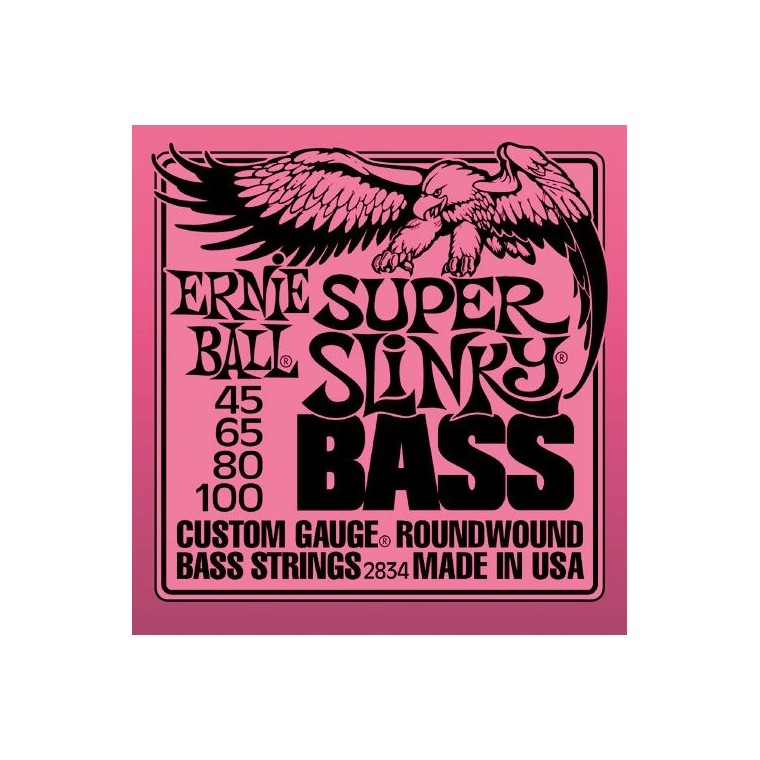 Cordes basse Ernie Ball Super Slinky 45-100