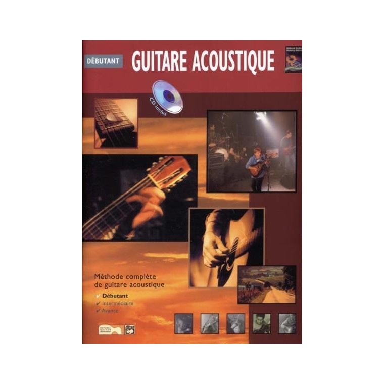 Débutant Guitare acoustique - Méthode avec CD