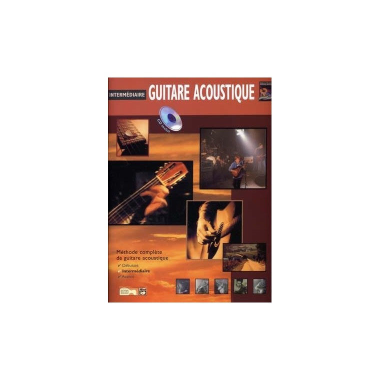 Intermédiaire Guitare acoustique - Méthode avec CD