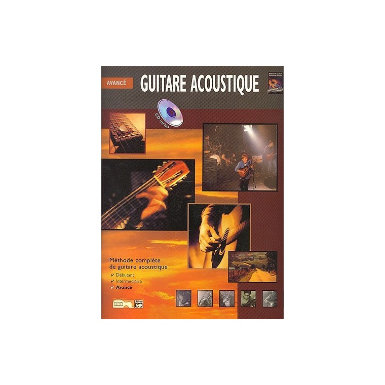 Avancé Guitare acoustique - Méthode avec CD