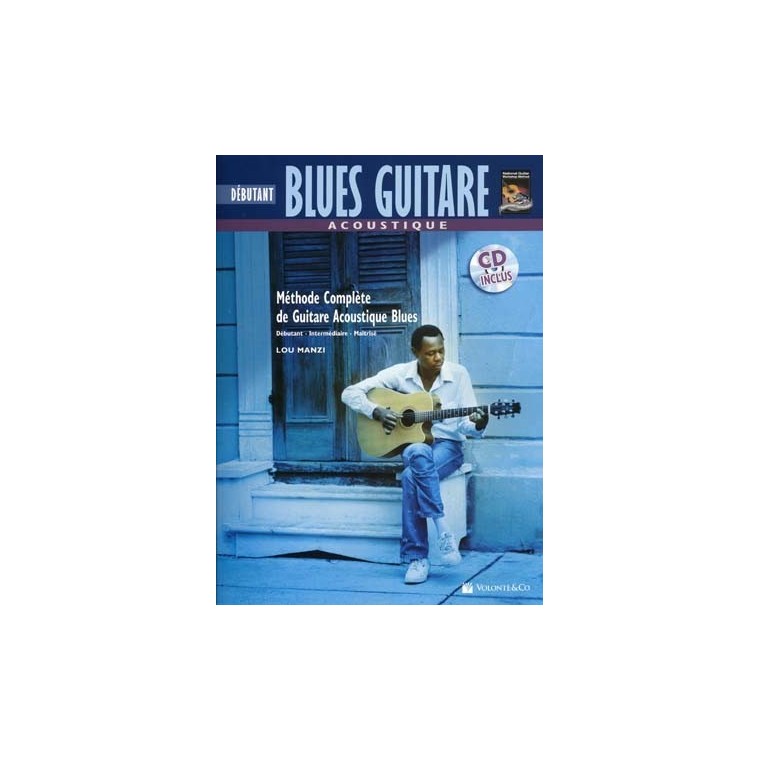 Débutant Blues Guitare acoustique - Méthode avec CD