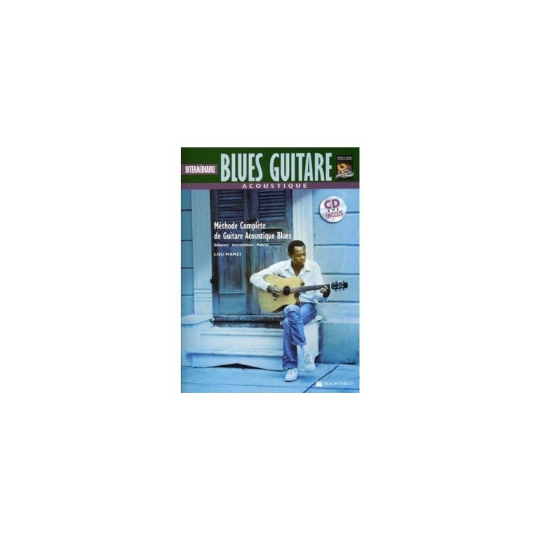 Intermédiaire Blues Guitare acoustique - Méthode avec CD