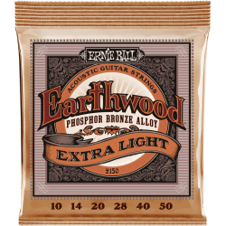 Cordes folk Ernie Ball Extra Slinky Phosphore Bronze extra-light 10-50