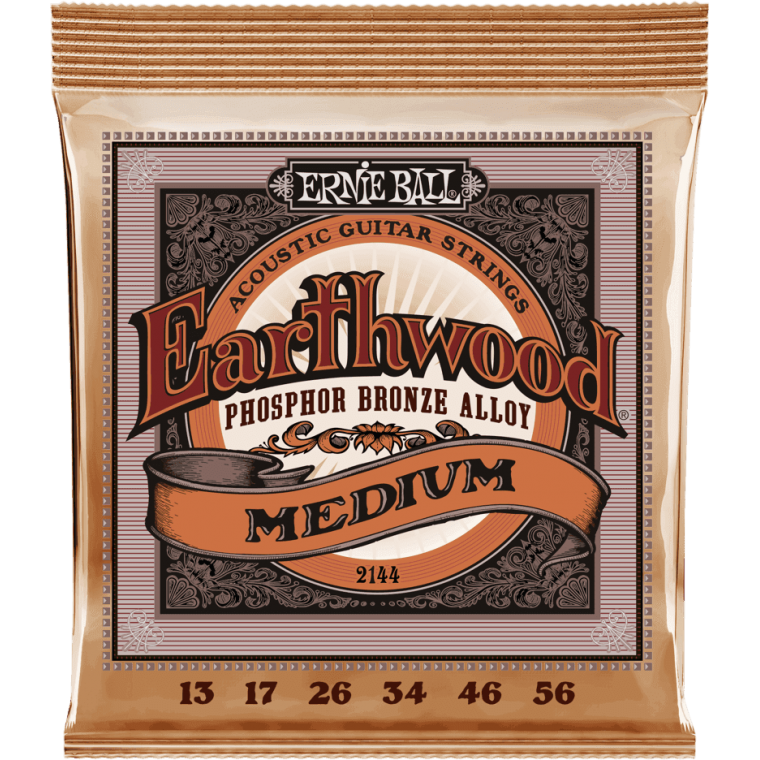 Cordes folk Ernie Ball Eartwood Phosphore Bronze medium 13-56