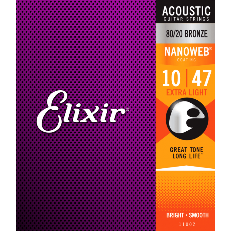 Cordes folk Elixir Nanoweb Extra-Light 10-47