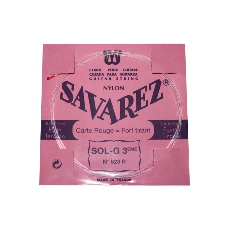 Corde Sol tension forte guitare classique Savarez 523R